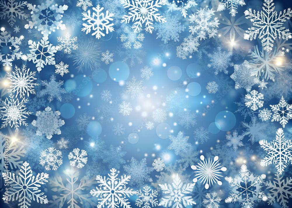 winter snowflake snowy border background design with large and small snow flakes, and beautiful winter look winter snowflake snowy border background design with large and small snow flakes, and beautiful winter look
