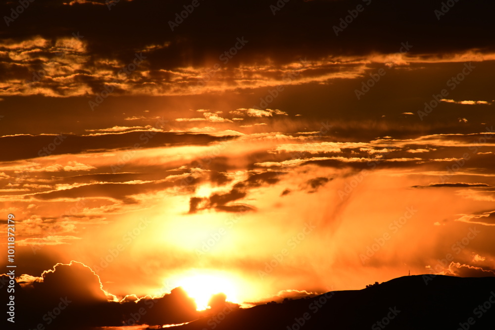 Fototapeta premium sunset in the clouds