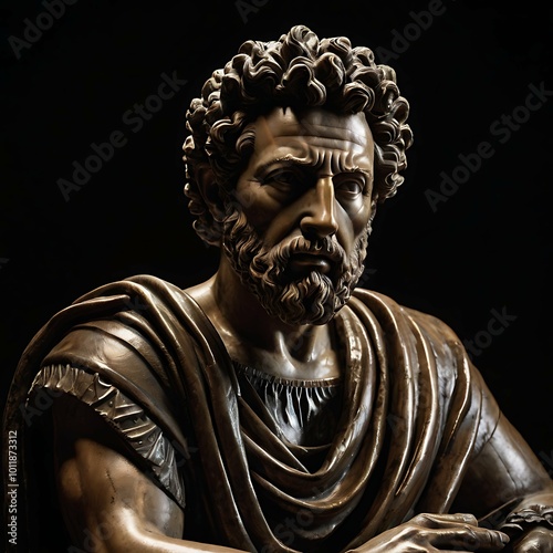 portrait of stoic philosopher Marcus Aurelius