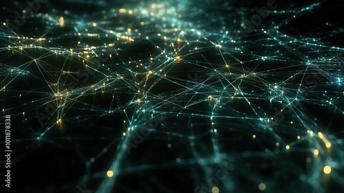 Abstract Network Connections with Light Effects