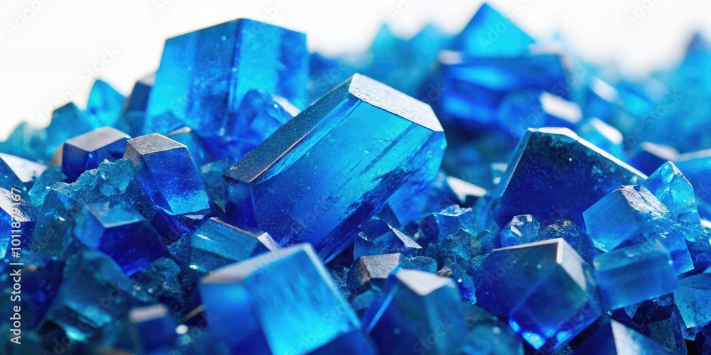 Blue Copper Sulfate Crystals on White Background for Scientific and Educational Uses in Chemistry Blue Copper Sulfate Crystals on White Background for Scientific and Educational Uses in Chemistry