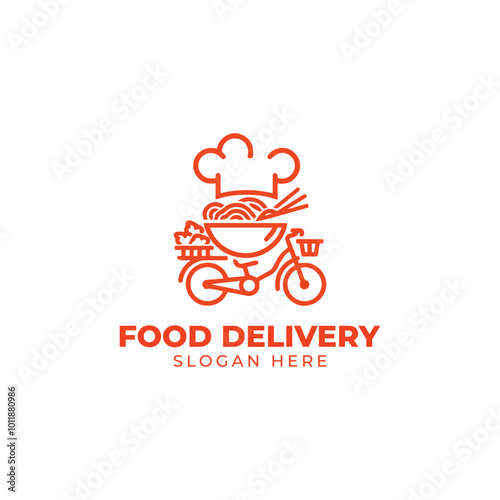 Food order logo design for delivery and restaurant business. Food delivery or catering logo design template graphic design  illustration. Symbol, icon, creative. Online fast food delivery
