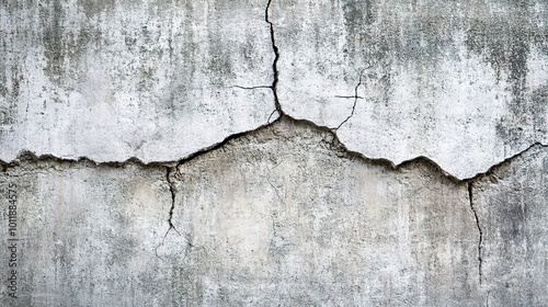 Cracked Concrete Wall Surface Texture Background