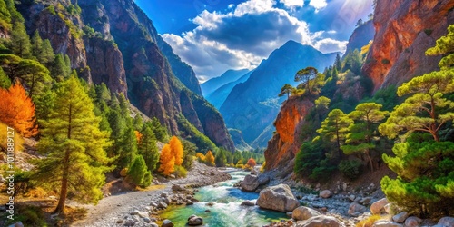 Breathtaking Views of Samaria Gorge in Crete, Greece Showcasing Nature's Splendor and Beauty