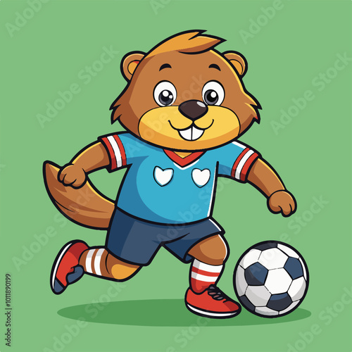 cartoon soccer player