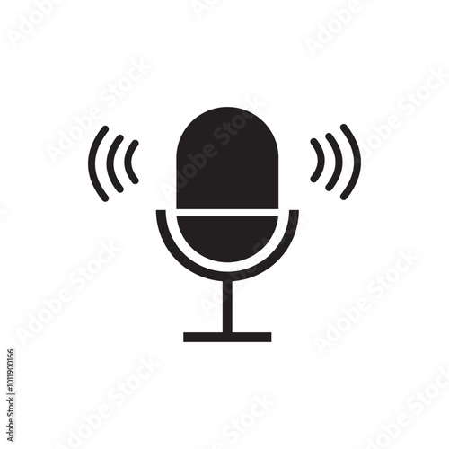 old microphone line icon, outline vector logo illustration, linear pictogram isolated on gray