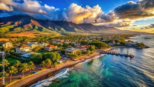 Captivating Landscapes and Scenic Views of Lahaina, Hawaii's Historic Town and Coastal Beauty