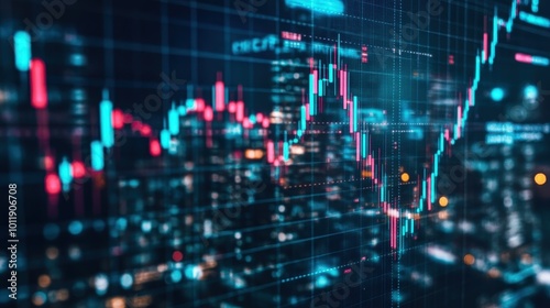 Captivating Financial Market Data Visualization with Vibrant Colors