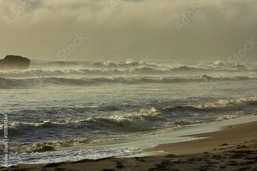 Paracas National Reserve rough sea Ica Peru