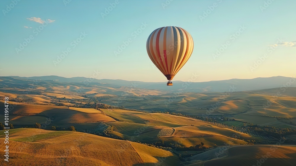 Inspirational Hot Air Balloon Quote Over Breathtaking Scenic Landscape Expensive Natural View Inspirational Hot Air Balloon Quote Over Breathtaking Scenic Landscape Expensive Natural View