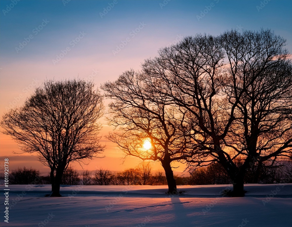 Winter Dusk Serenity: Leafless Trees Against a Quiet Sky
Winter Dusk Serenity: Leafless Trees Against a Quiet Sky