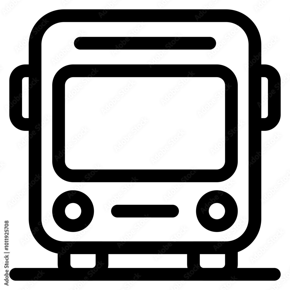 Bus Icon In Outline Style. Simple Public Transport Symbol Vector Illustration — Pixel-perfect Icon. Bus Icon In Outline Style. Simple Public Transport Symbol Vector Illustration — Pixel-perfect Icon.
