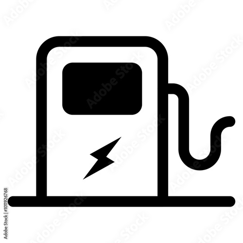 Electric Charging Station Icon