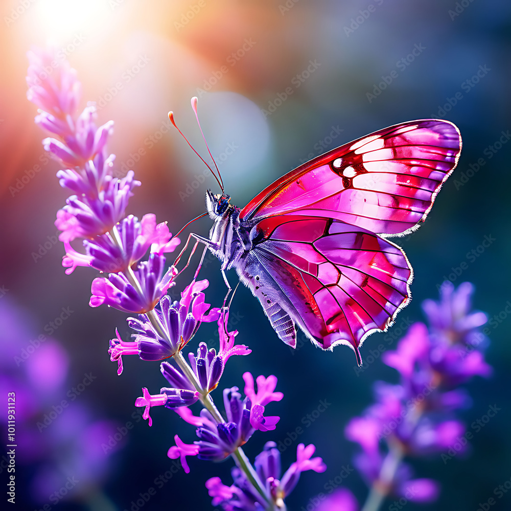 butterfly on flower butterfly on flower