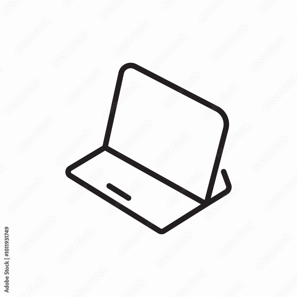 business laptop icon sign vector