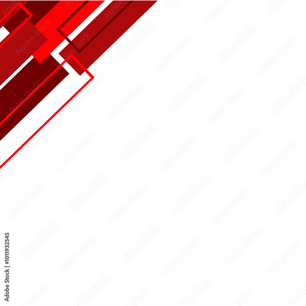 Red Geometric Rectangle Red Geometric Rectangle