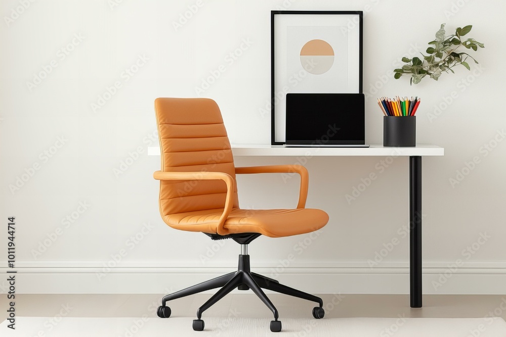 Fototapeta premium Minimal desk stock image