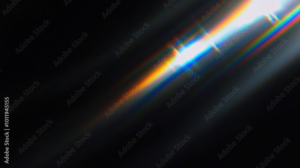Obraz premium dispersion of light, simple screen, black background