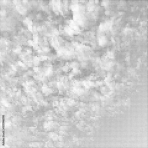 Vector Halftone Pattern. Set of Dots. Dotted Texture on White Background. Overlay Grunge Template. Distress Linear Design. Fade Monochrome Points. Pop Art Backdrop.