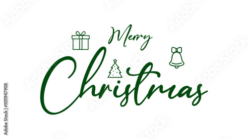 Christmas vector text Calligraphic Lettering Font vintage on wehite background.  photo