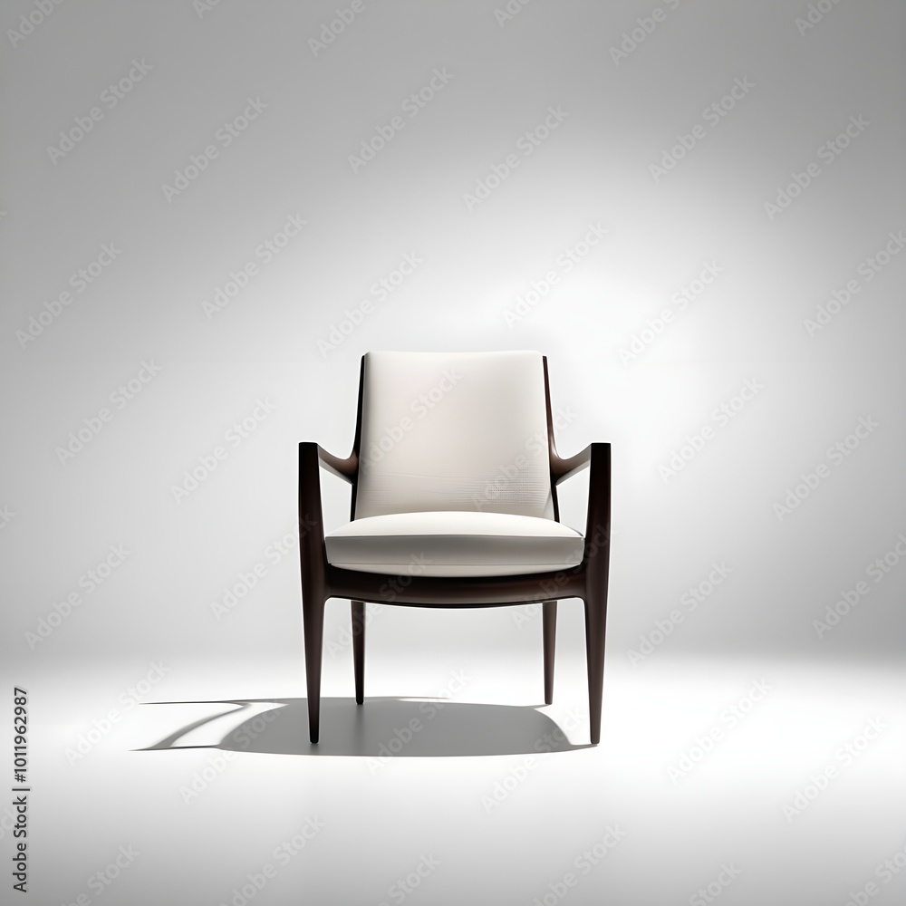 A single chair image in a white background A single chair image in a white background