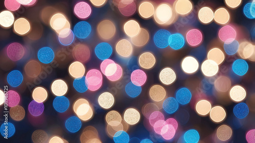 abstract background texture of small shiny glitters, silver, blue and pink, bokeh background