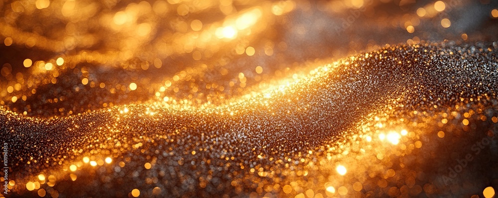 Gold glitter background with bokeh lights, shiny and sparkling wallpaper. Gold glitter background with bokeh lights, shiny and sparkling wallpaper.