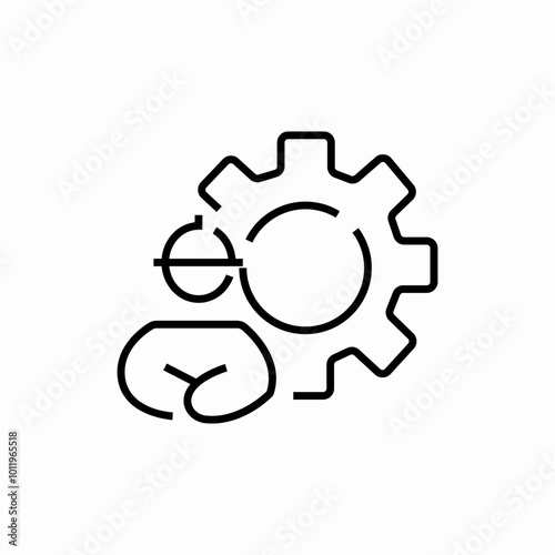 service man icon sign vector
