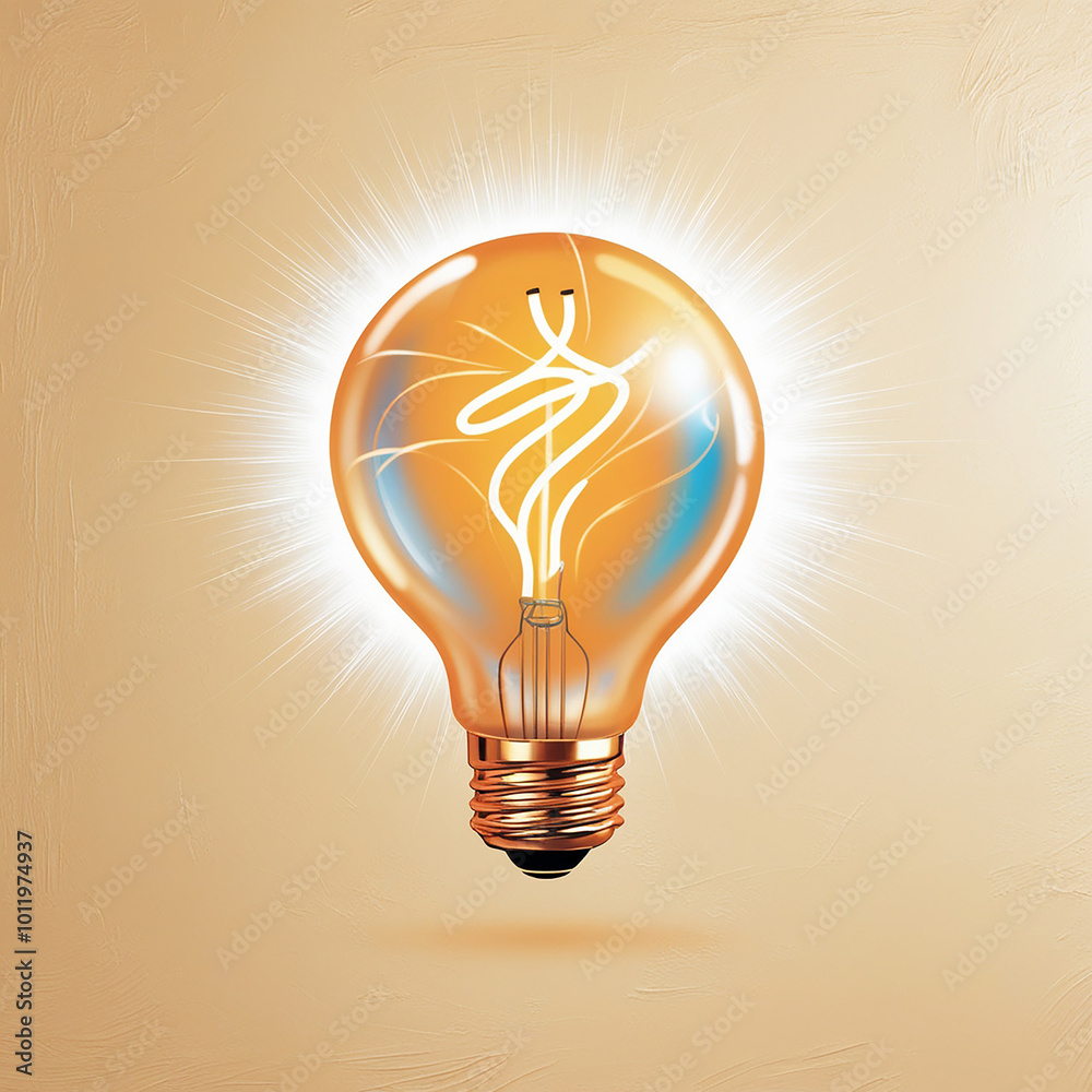 Glowing light bulb fuels ideas of innovation Glowing light bulb fuels ideas of innovation