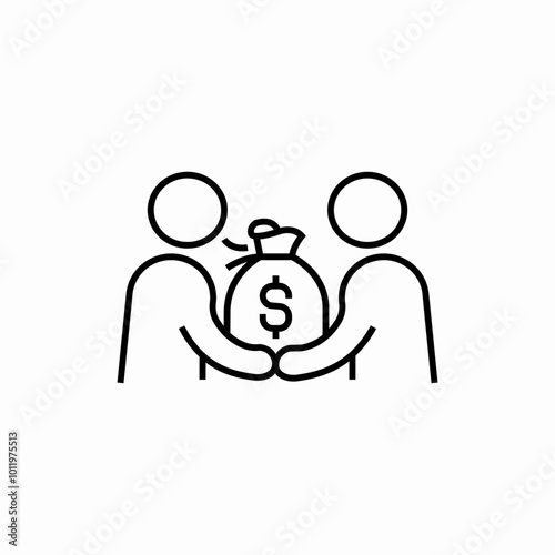 human capital icon sign vector