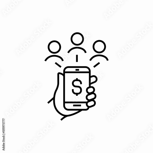 online payment icon sign vector