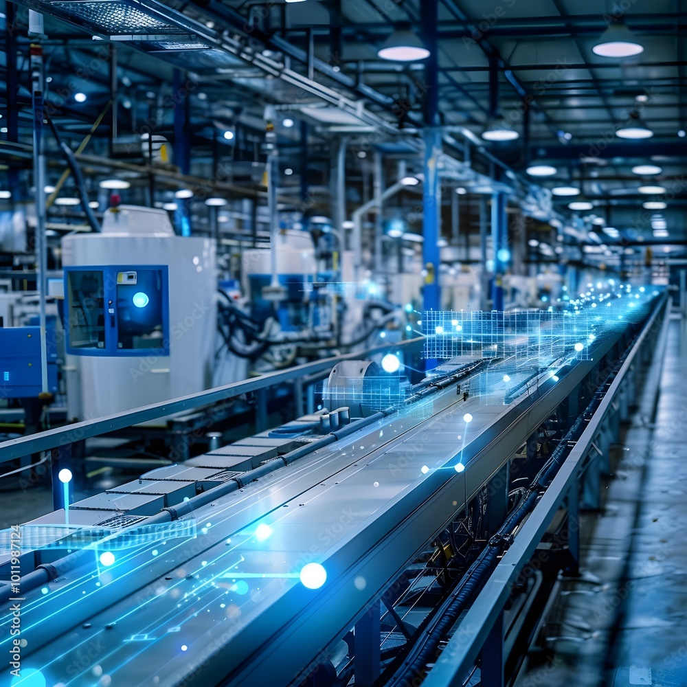Automated Smart Factory with Interconnected Machinery and Energy Efficient Production Cycles
