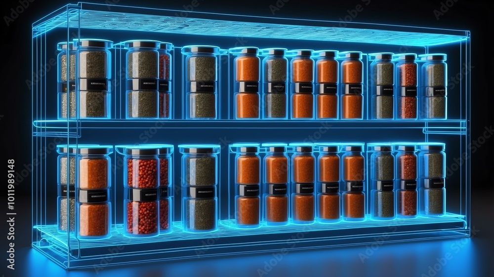 3d wireframe model of a spice rack design concept background 3d wireframe model of a spice rack design concept background