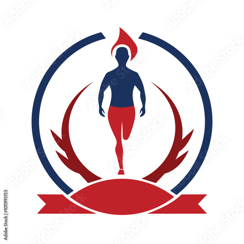 Triumph of the Human Spirit Emblem Victory in Flames