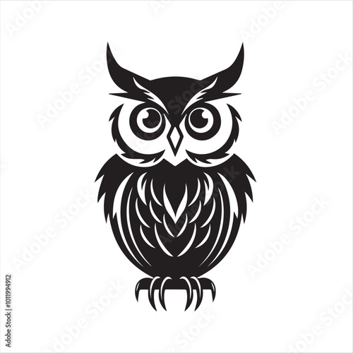 owl on white background,owl, bird, cartoon, animal, illustration, vector, cute, character, nature, art, design, drawing, wing, halloween, beak, feather, eyes, branch, fun, funny, wise, wild, icon,