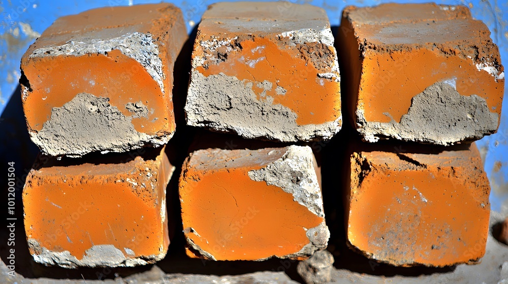 Architectural Harmony: A medium-range shot captures the terracotta ...