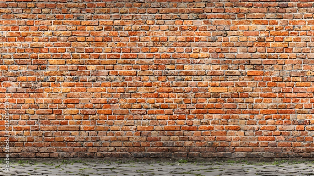 Architectural Harmony: A medium-range shot captures the terracotta ...