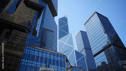 Photography city skyscrapers