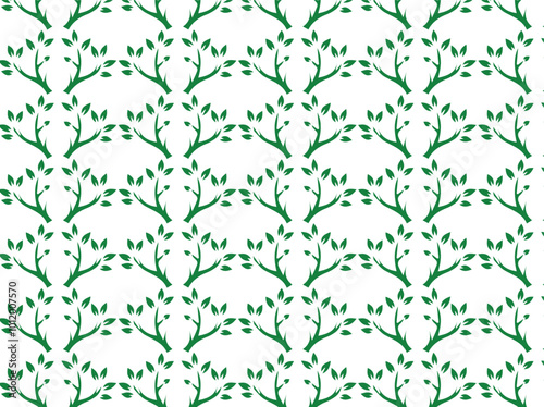 Leaf pattern background vector free for download