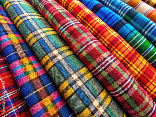 Colorful Plaid Designs in Various Patterns and Textures for Fashion and Home Decor Inspiration