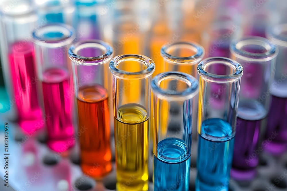 A detailed representation of a biological process or chemical experiment A detailed representation of a biological process or chemical experiment