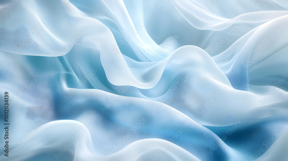 Obraz premium Abstract Blue Fabric Background Illustration