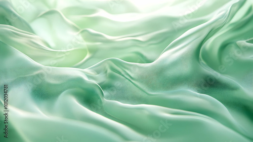 Abstract Green Fabric Texture Illustration