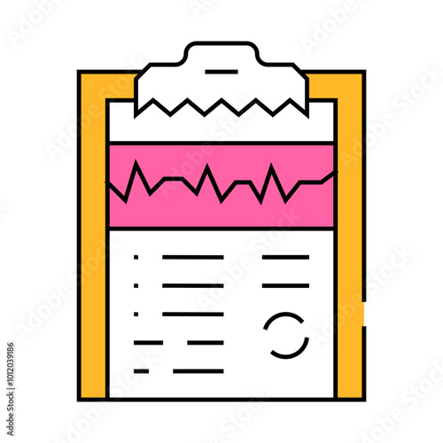 medical card line icon vector. medical card sign. isolated symbol illustration