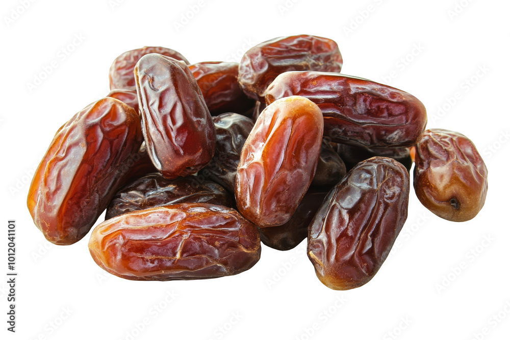 A pile of dates on a transparent background A pile of dates on a transparent background