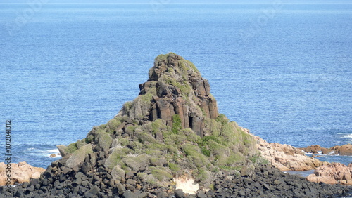 rocks and sea