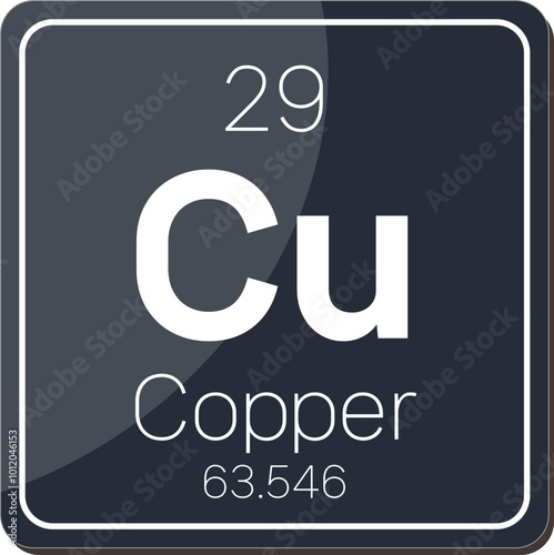 중금속 원소기호 원자 주기율표 아이콘 일러스트 벡터 이미지