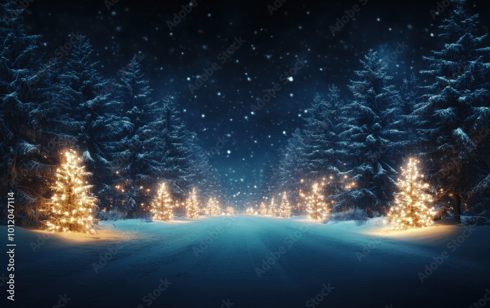 free area in winter glittering magic woods
free area in winter glittering magic woods