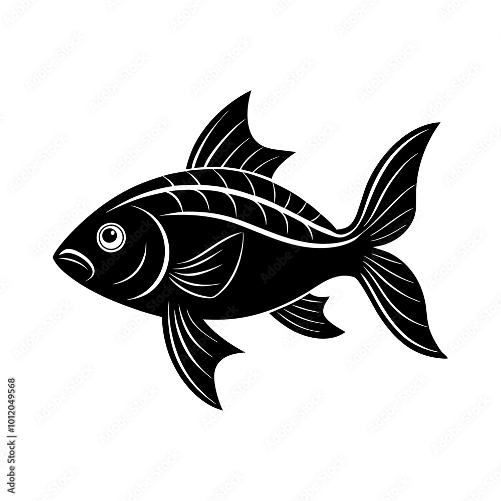 fish on white background fish on white background