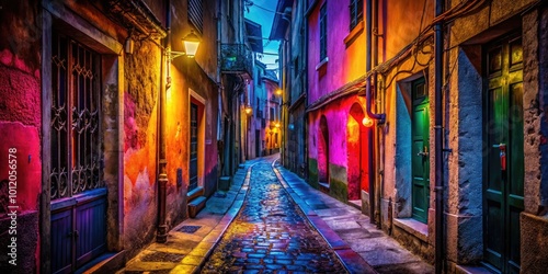 Dark Shadows and Mysterious Alleyways: A Thrilling Atmosphere of Suspense and Intrigue Awaits